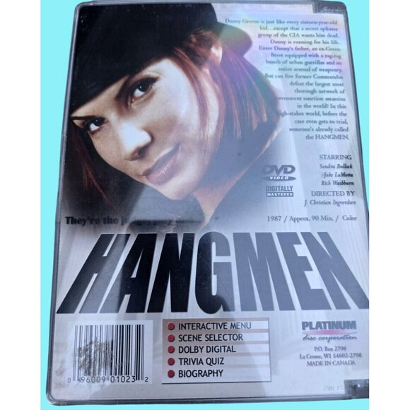 Sandra Bullock "Hangmen" DVD 1987 Platinum Edition - Picture 2 of 2